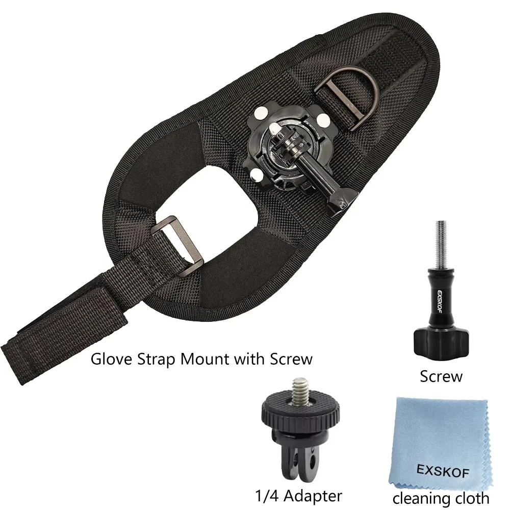 Versatile 360° Rotation Glove Wrist Strap Mount