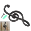 1set Music Note Shape Hook Iron Wall Hanger Unique Home Decor Vintage European style Kitchen Bathroom Coats/towel/Key/Hat/Bag 1