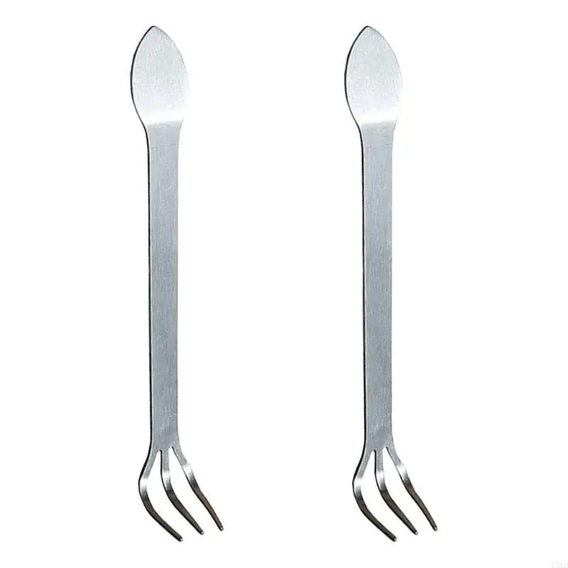 1/2Pcs Multifunctional Stainless Steel Bonsai Rakes 3 Prong Root Rakes for Soil Loosening and Transplanting Garden Tool 72XD