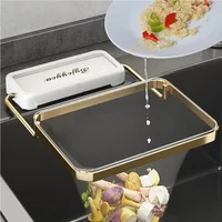 Support de filtre d'évier de cuisine, filtre d'évier pliable, support de sac en maille, étagère en filet pour déchets, Anti-colmatage, sac en maille jetable 3
