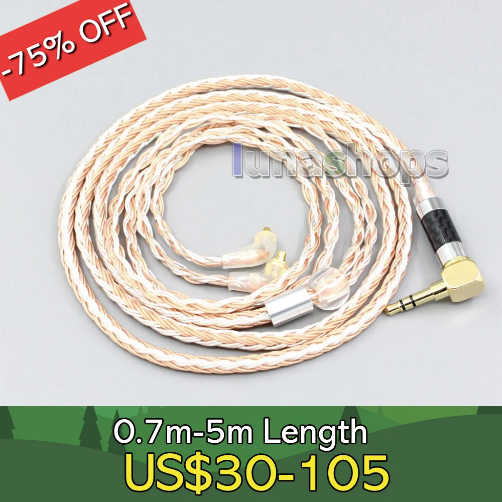 

2.5mm 4.4mm XLR 16 Core Silver Plated OCC Mixed Earphone Cable For Etymotic ER4SR ER4XR ER3XR ER3SE ER2XR ER2SE LN006706