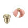 Uxcell 4Pcs Brass Push Button Flange Grease Oil Cup 6mm Ball Oiler for Lubrication System 5