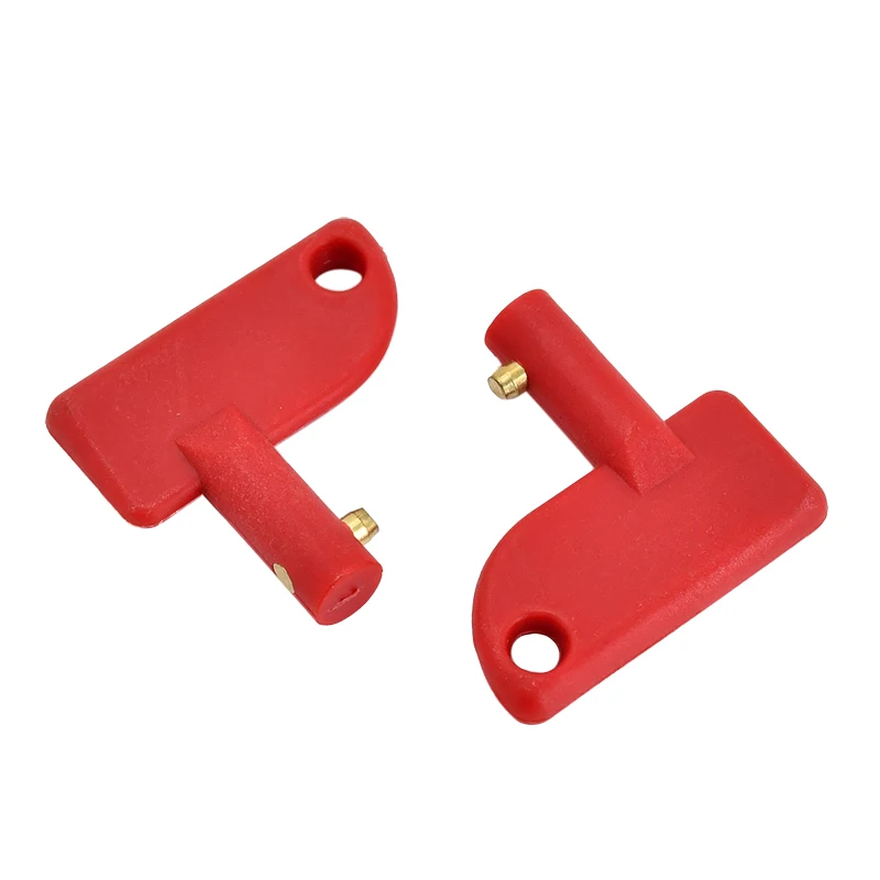 Spare Mini Red Key 2pcs Battery Disconnect Isolator Switch Compatible with Marine Car Boat RV ATV Auto Truck