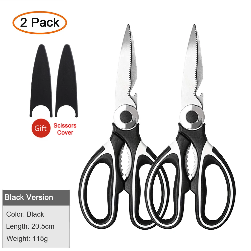 Kitchen Accessories Scissors Stainless Steal Sharp Multi Function Tool Food Scissor For Chicken Vegetable Barbecue Meat Fish 