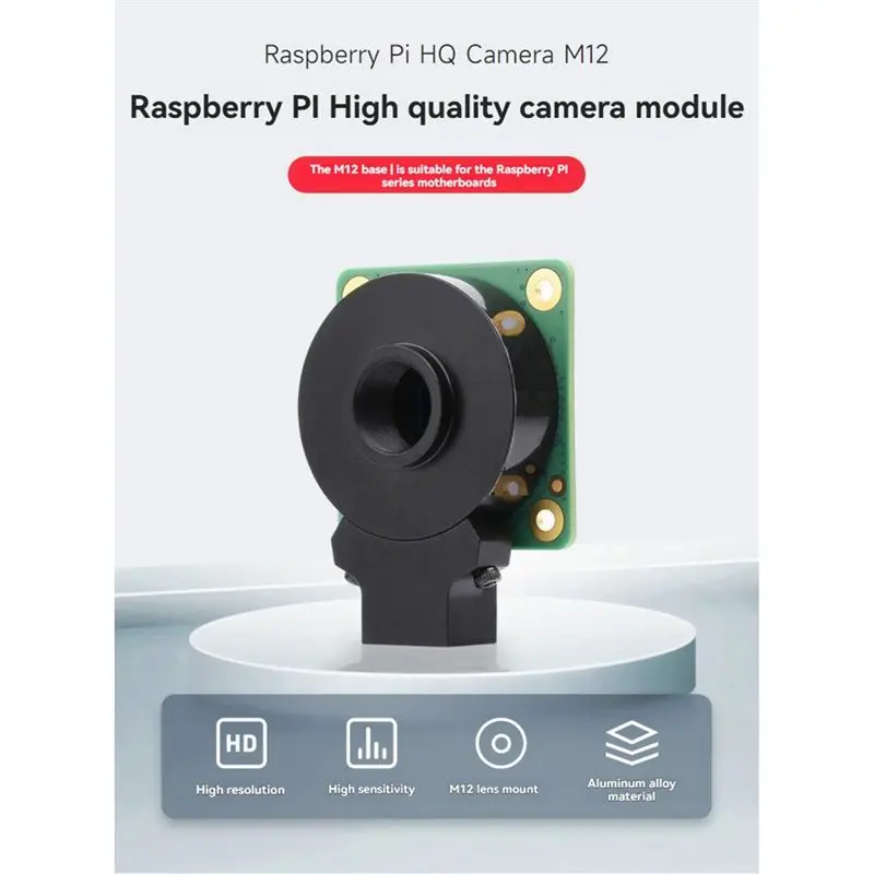 강력 추천 - 라즈베리 파이 5/4B용 HQ 카메라 모듈 12.3MP IMX477R 센서 (라즈베리 파이용)