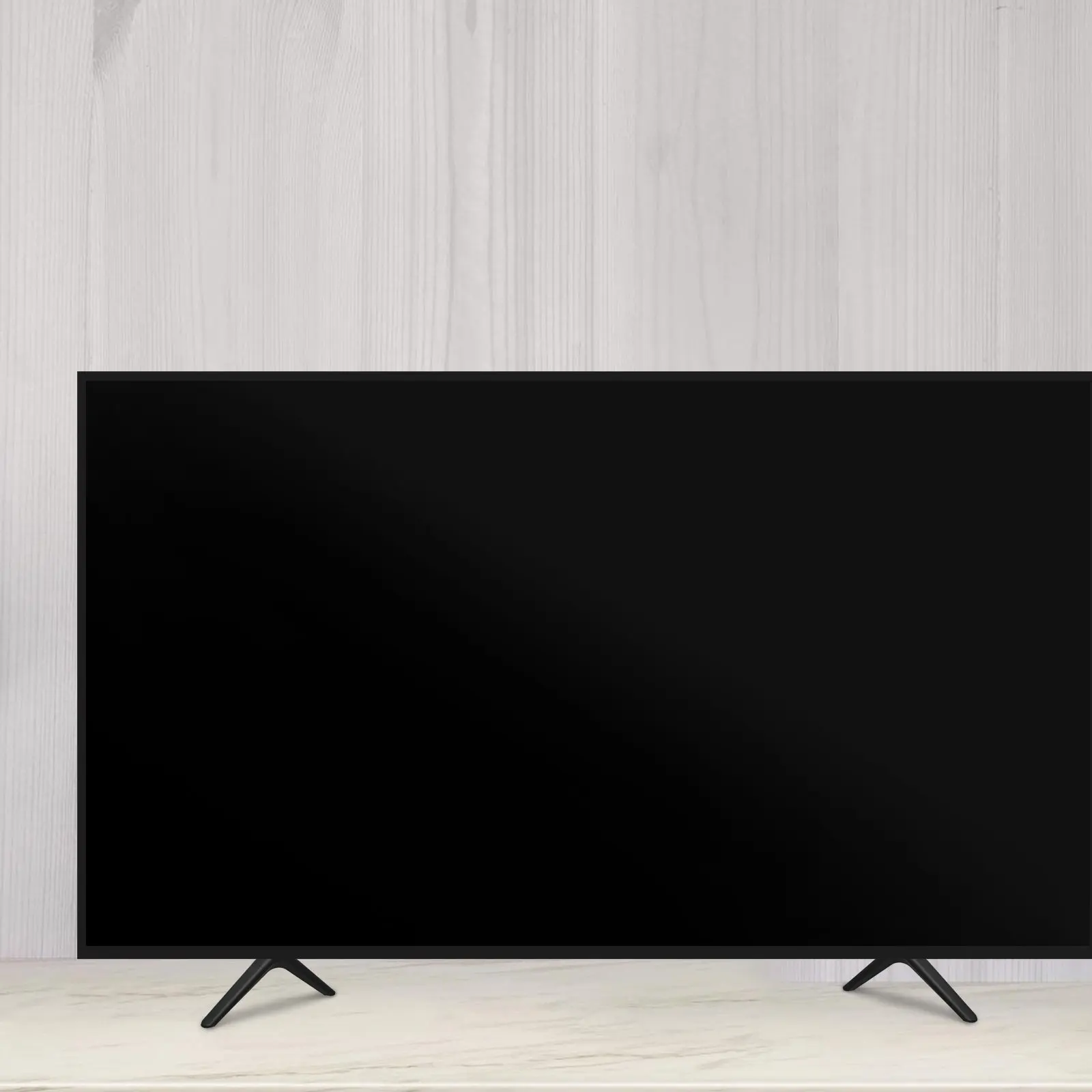 1 쌍의 범용 TV 스탠드 다리 이중 구멍 플라스틱 발 교체용 TV 베이스 안정적인 지지대 탁상용 스크린 발