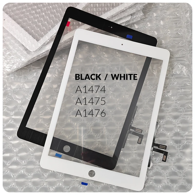 iPad Touch Screen Panel iPad Touch Screen Glass Panel iPad Touch Screen Glass 1Pcs For iPad Air 1 iPAD 5 A1474 A1476 A1475 A147 Front Touch Screen Digitizer Sensor Replacement Display TouchScreen Glass+Tool