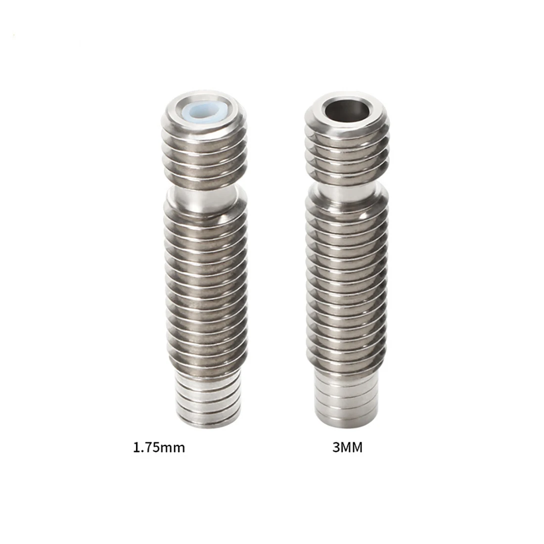 3D printer accessories E3D stainless steel built-in Teflon 1.7/3mm consumable feed pipe throat