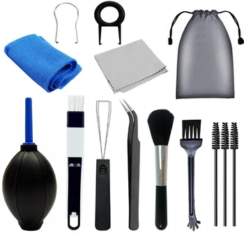 Kit di strumenti per la pulizia per fotocamera del computer Tastiera meccanica Tablet portatile Auricolare Spazzola per fessure Set di detergenti elettronici per uso domestico