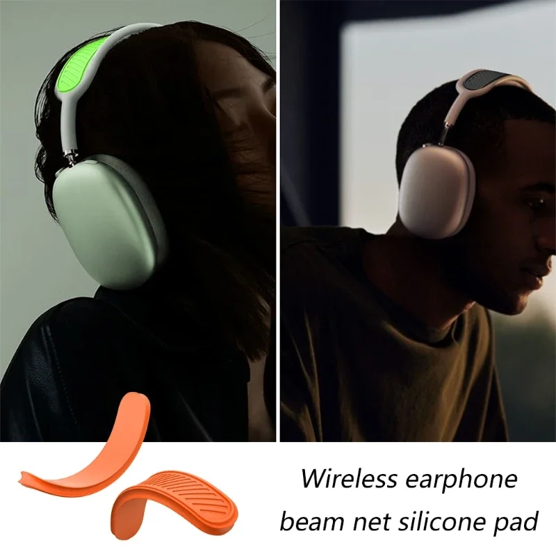 Multiple colors Silicone Headband Cover Washable Headband Cushion Protective Cover Suitable for Airpods Max 1/2 Wireless Headset