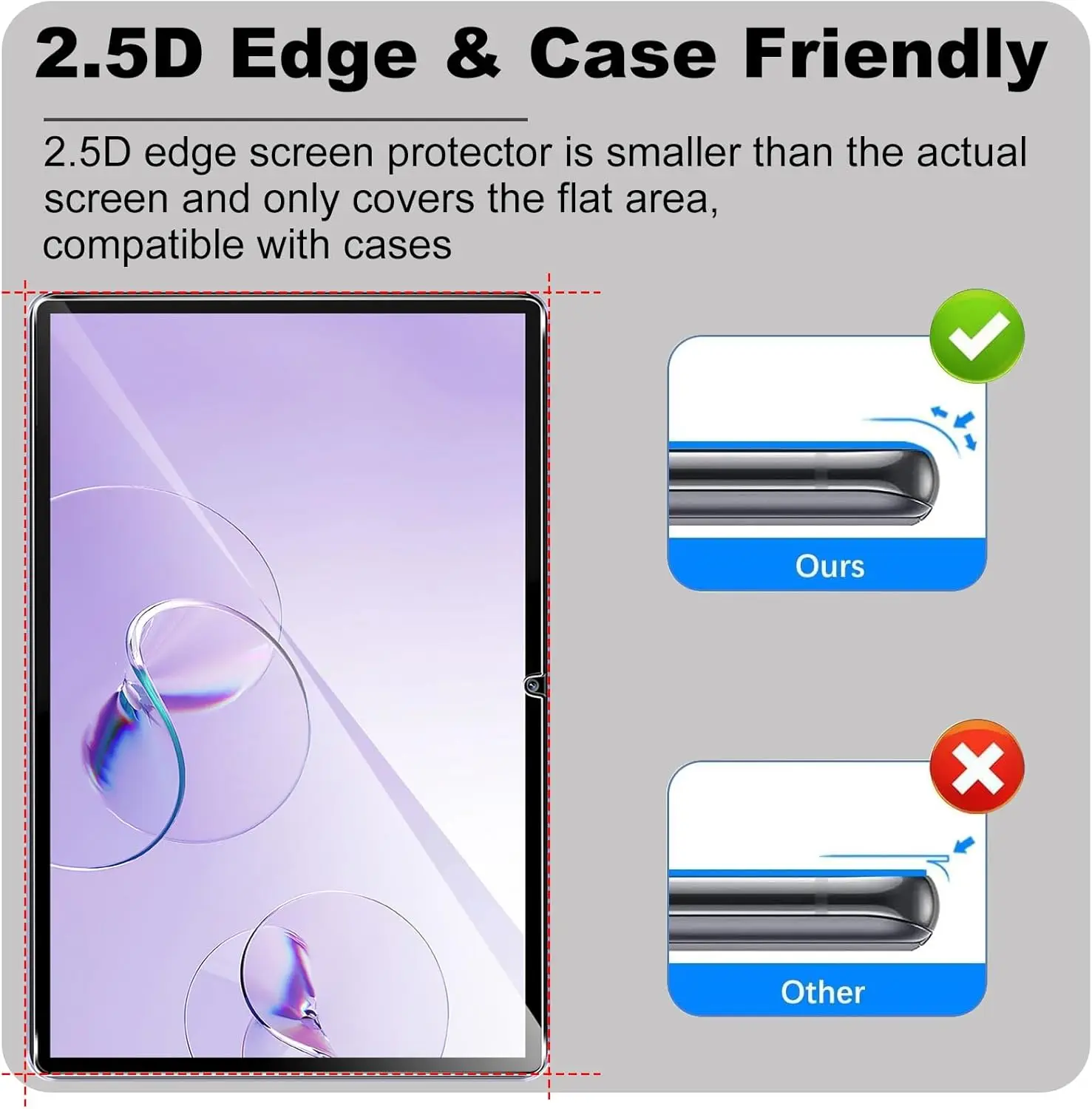 Enhanced Premium Tempered Glass Screen Protector - Scratch-Resistant, Anti-Fingerprint, HD Clarity