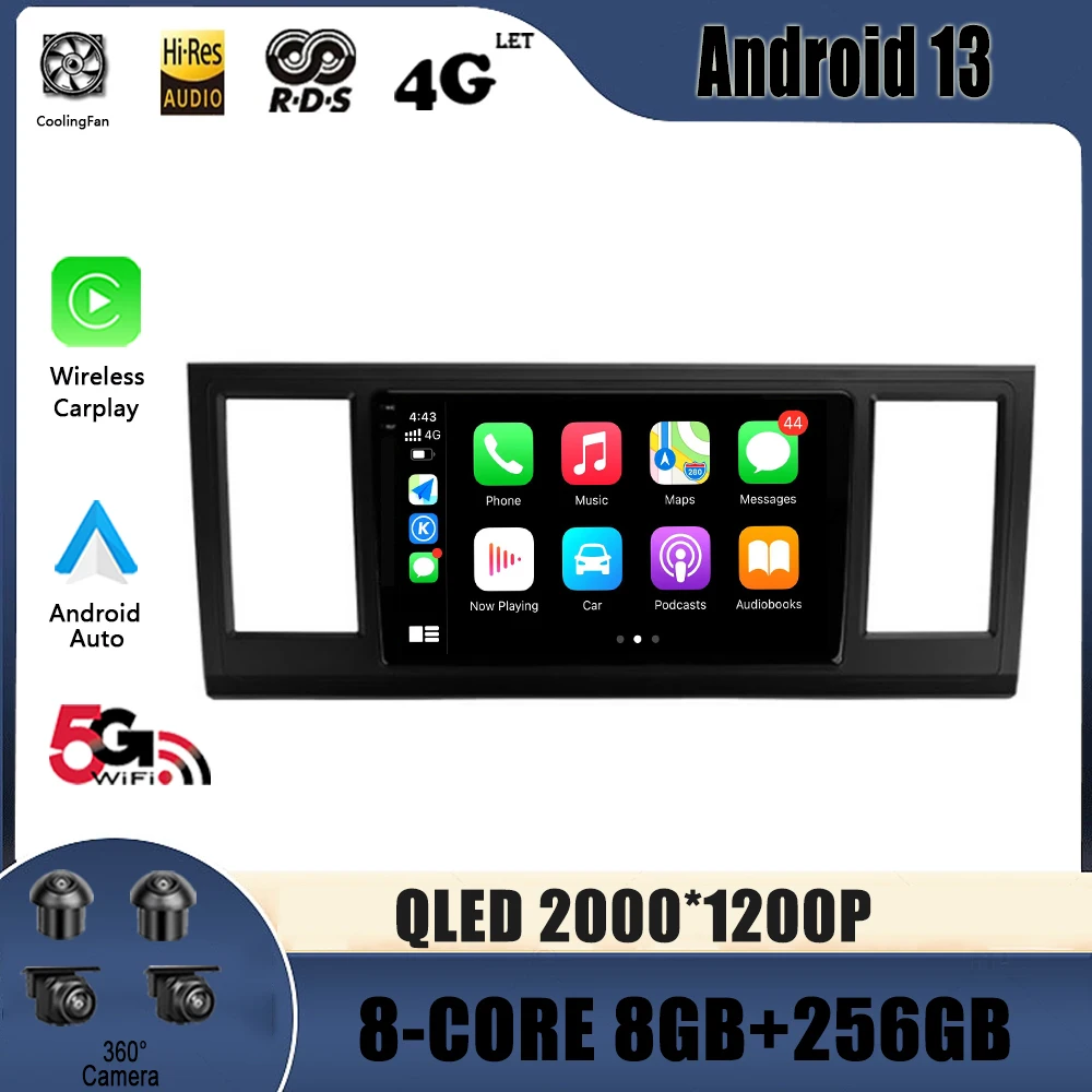 

Автомобильный мультимедийный видеоплеер, проигрыватель на Android 13, с 4G, Wi-Fi, dvd, для Volkswagen Caravelle 6 T6.1 T6 2015-2020, типоразмер 2DIN
