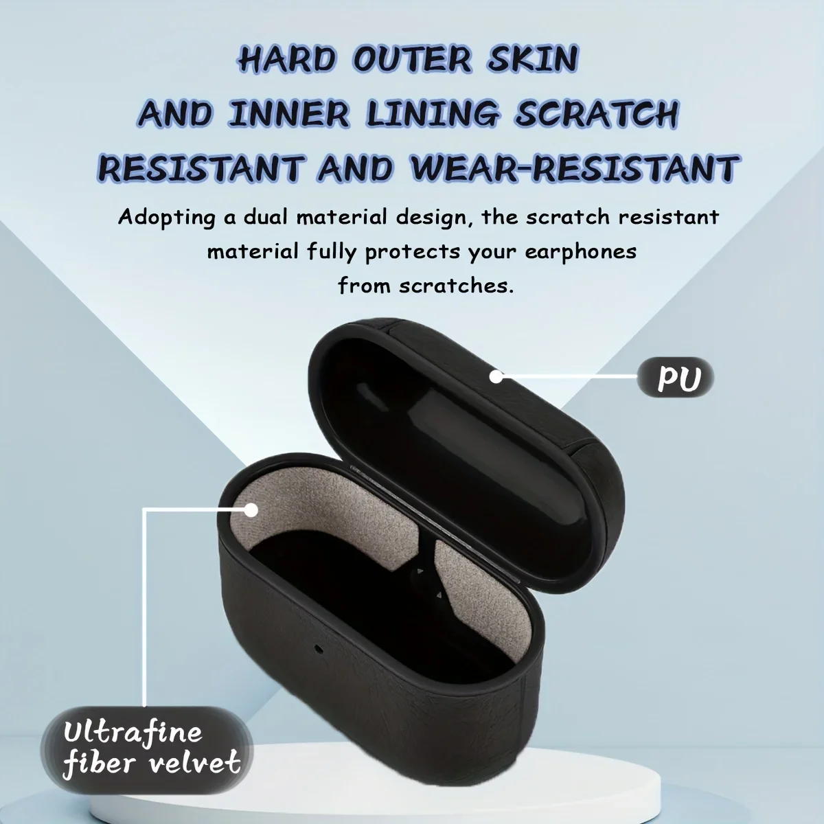 Leather earphone cover suitable For Apple Airpods 1 2 3 4 Pro Pro2 minimalist protective case