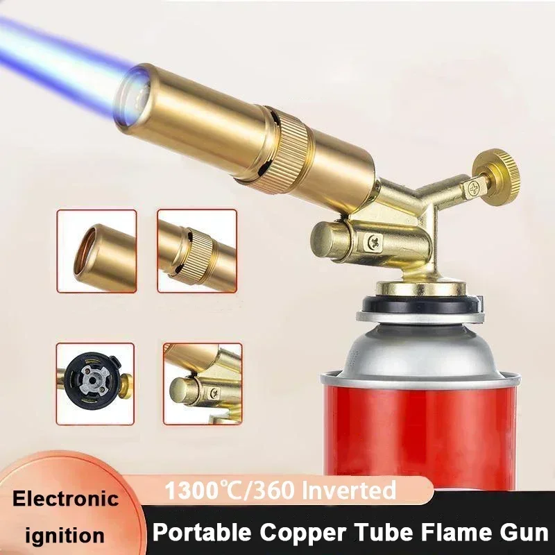 Welding Torch Gas Burner Flame Gun High Temperature Brass Copper Gas Torch Brazing Solder Propane Welding Plumbing gas torch welding torch gas burner