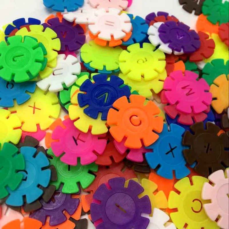 100pcs Snowflake Building Block Children Early Education Puzzle Toys Bullet Micro Diamond Assembling Building Blocks Toys DDJ