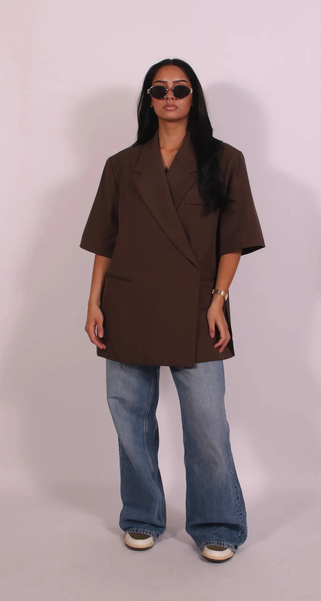 Ladies Loose Blazer Suit Image 7