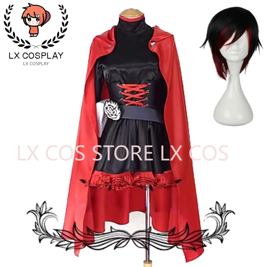 

Красный прицеп Ruby Rose Косплей Костюм