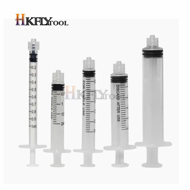 1ml 5ml 10ml Luer Lock Syringe Disposable Injector For Refilling Measure Nutrient Sterile Tool 20pcs/lot
