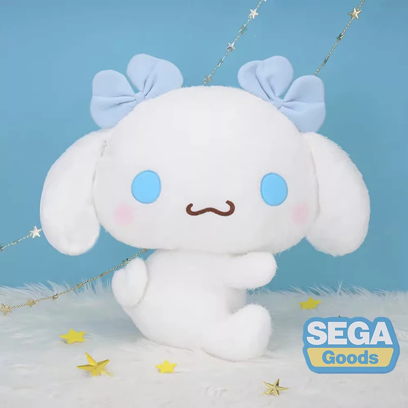 

In Stock SEGA Original Sanrio Cinnamoroll Hug Plush Doll Q Version Kawaii Anime Figure Model Toys Children's Toys Christmas Gift