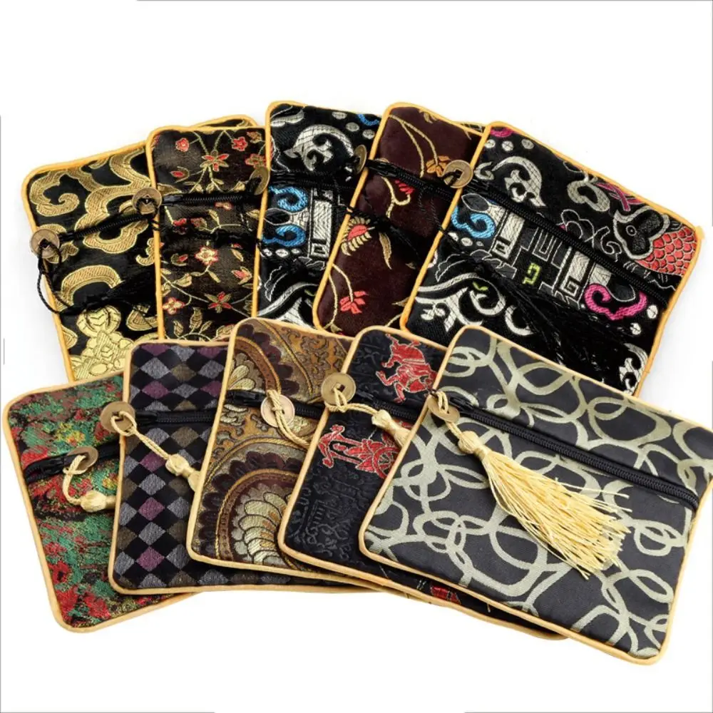 Korean Mini Square Canvas Coin Purse wtth Tassel Lipstick Makeup Bag Large Capacity Storage Bag Jewelry Packing cosmetic bag,coin purse,coin wallet,plush coin purse,change bag