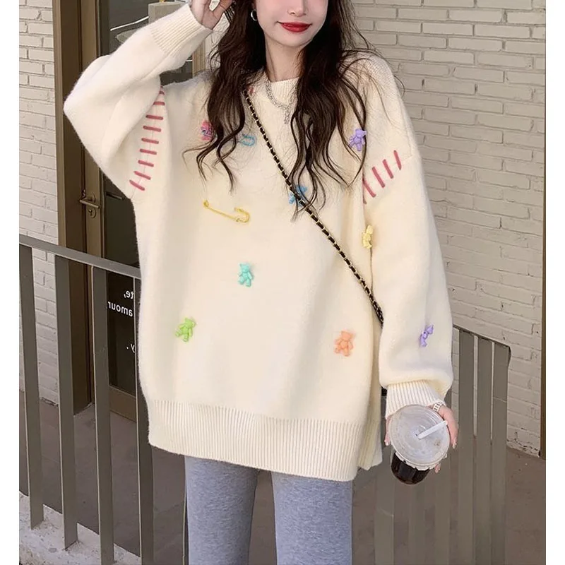 Autunno Camicie a maniche lunghe per le donne Plus Size Felpa di base Inverno Solido Girocollo Pullover Donna Autunno Top Trendy Tinta unita Camicetta Liquidazione Vendita, #1 verde., L