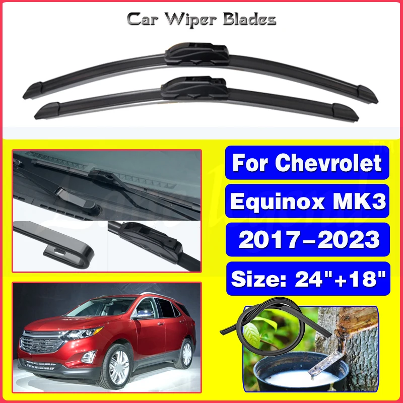 

Front Wiper Blade For Chevrolet Equinox MK3 2017-2023 2019 2020 2021 2022 3rd Gen 3 Holden Windscreen Brushes Wipers Accessories
