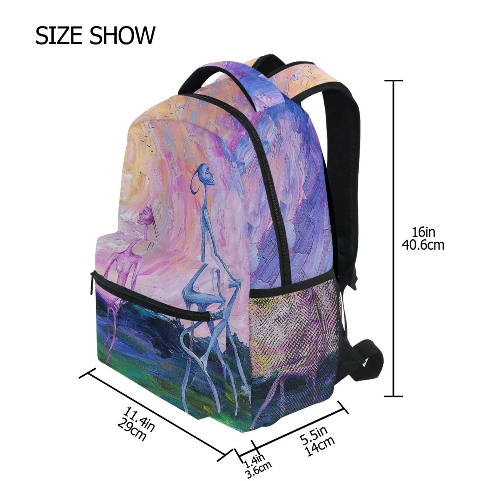 Children School Bags For Girls Kids Satchel Primary Orthopedic School Backpack Oil Painting Princess Backpack Teenager Schoolbag