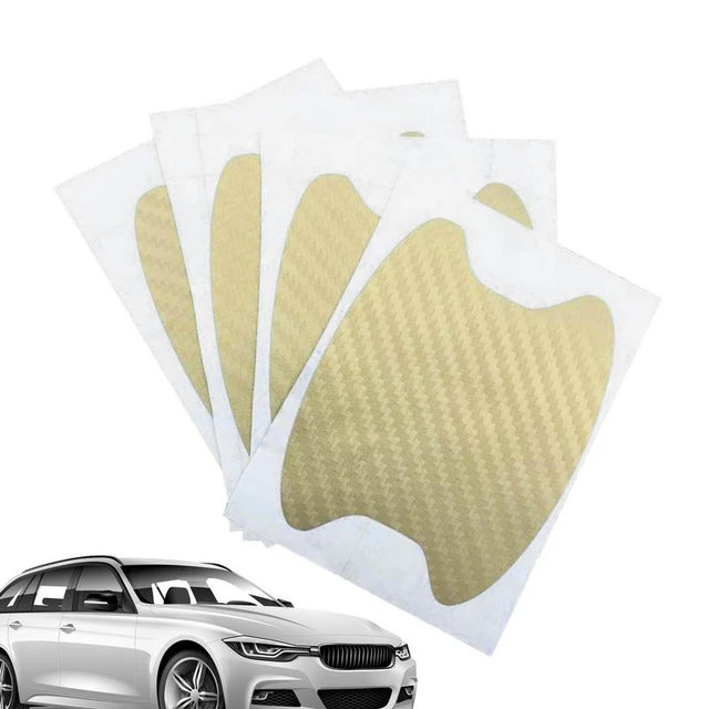  4PCS Car Door Handle Cup Stickers, Carbon Fiber