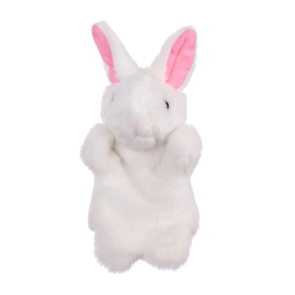 

Plush Bunny Softs Rabbit Stuffed Pretend Play Storytelling Imaginative ( White )
