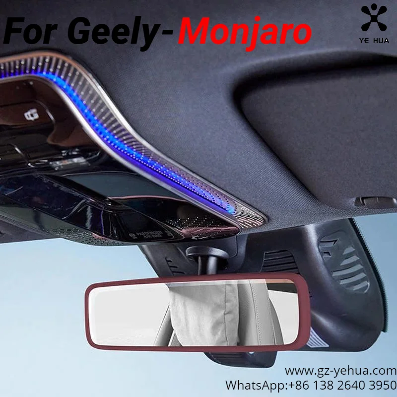 For GEELY Monjaro Manjaro Xingyue L KX11 Silicone Protective Cover for Interior Rearview Mirror Car Interior Ornament