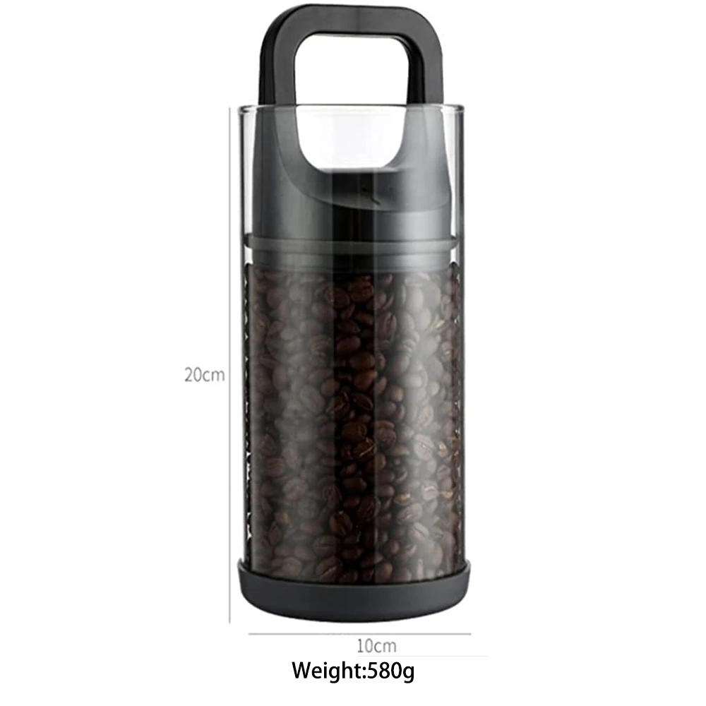 Clear Container Coffee Cans Vented and Vacuum Sealed Beans Fresh Keeping Tank Mo
