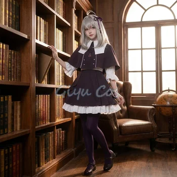Costume Cosplay Completo di Star Detective Precure Moria Ruruka, Uniforme per Carnevale, Festa di Halloween, Mascherata per Donne