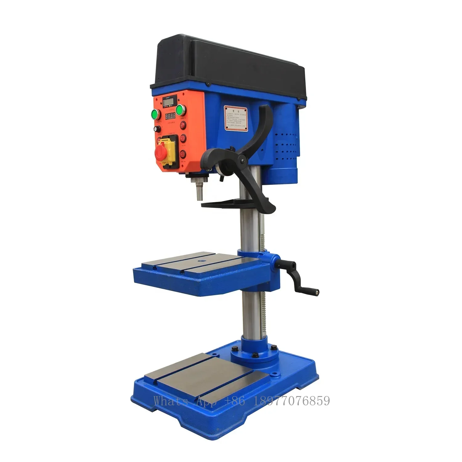 WTZ-16T TTMC Drill Press Machine, Belt Drive Drill Machine With Variable Drilling Speed, B18 Spindle Taper 5