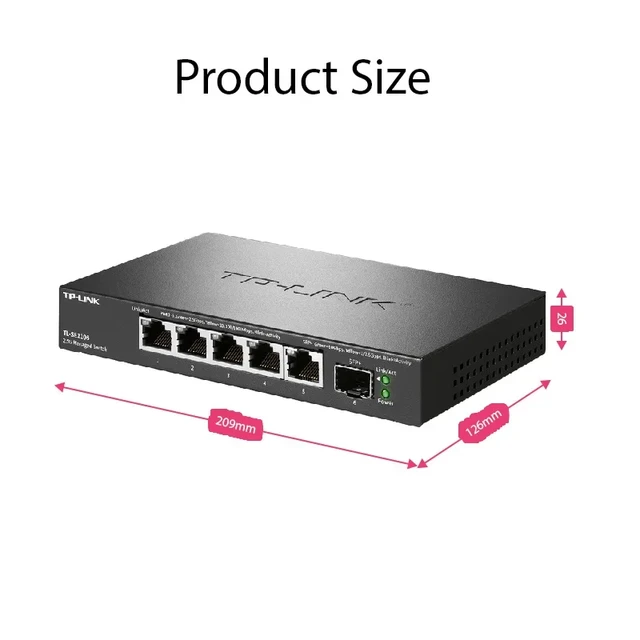 TP-Link TL-SG108-M2 | 8 Port Multi-Gigabit Unmanaged Network Switch,  Ethernet Splitter | 2.5G Bandwidth | Plug & Play | Desktop/Wall-Mount |  Fanless