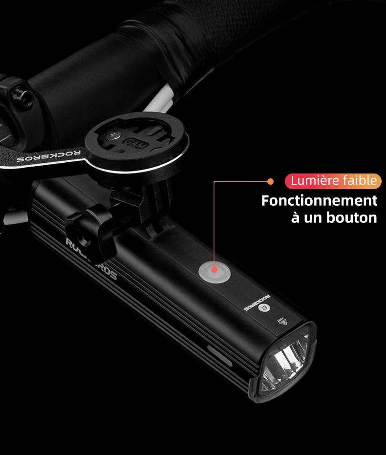Lampe Avant Vélo LED Étanche - Rechargeable USB - Puissant Signal Phare
