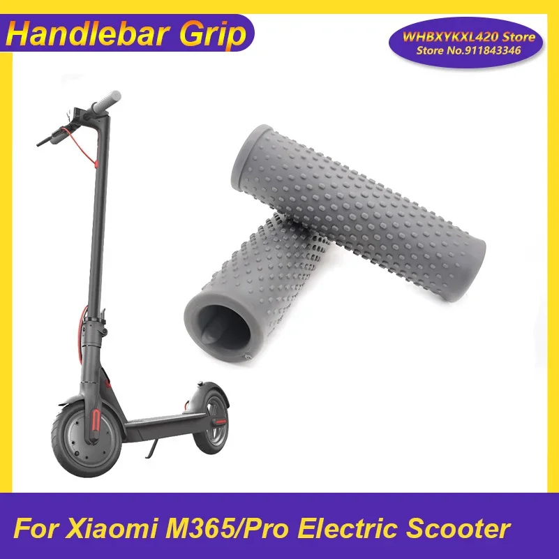 Bike Handlebar Grips Rubber Handlebar Grip for Xiaomi M365/Pro/1s/Pro2 Electric Scooter Accessories Non-slip Black Skateboard Riding Parts Bicycle Handlebar Grips,Bike Handle Grips