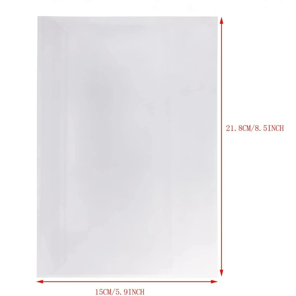 Clear Ultra-Thin Anti-Scratch Book Covers - 10-Pack for A4/Letter Size Textbooks and Notebooks