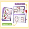 26 Alphabet Phonics CVC Words Learn Flash Cards abc letter with The Reasable Pen Writing Practice Educational Toys for Children 5