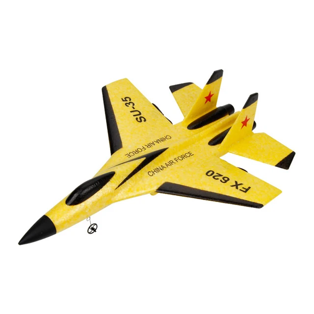 FX-620 SU-35 RC Remote Control Airplane 2.4G Remote Control Fighter Hobby Plane Glider Airplane EPP Foam LED RC Plane Kids Toys 4