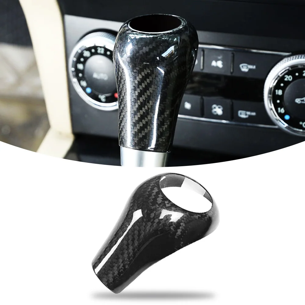 

Car Gear Shift Lever Knob Cover Shifter Head Decal Sticker For Mercedes Benz A C E G CLS GLK Class W204 W212 Auto Accessories