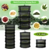 2/4/6/8 Layer Herb Drying Rack Net for Vegetables Flower Plant Mesh Drying Net Bud Dryer Hanging Rack Folding Plant Herb Dry Net 1