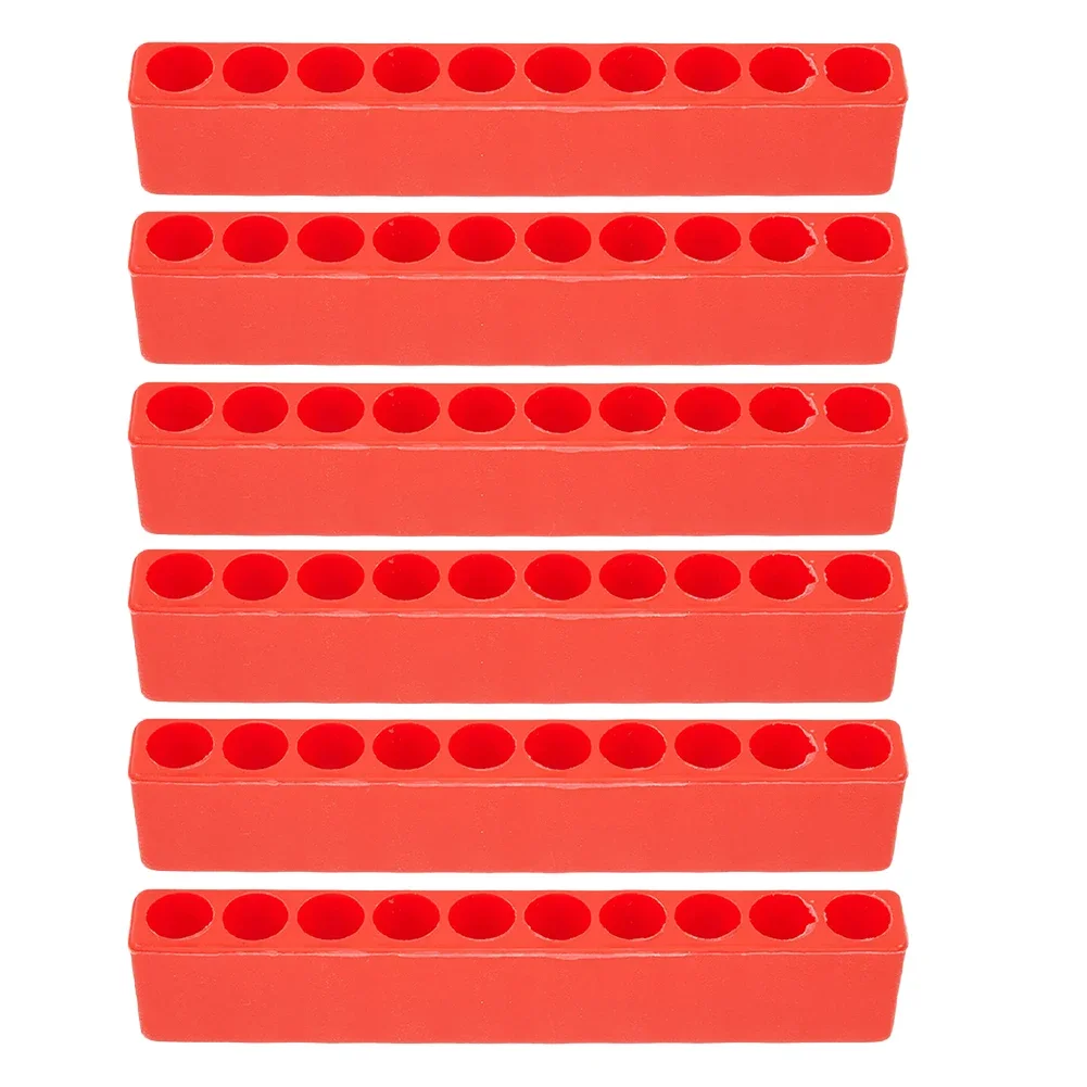 

6PCS Screwdriver Bit Holder 11/10/12 Holes Plastic 1/4 Hex Shank Screwdriver Plastic Screwdriver Storage Bit Holder