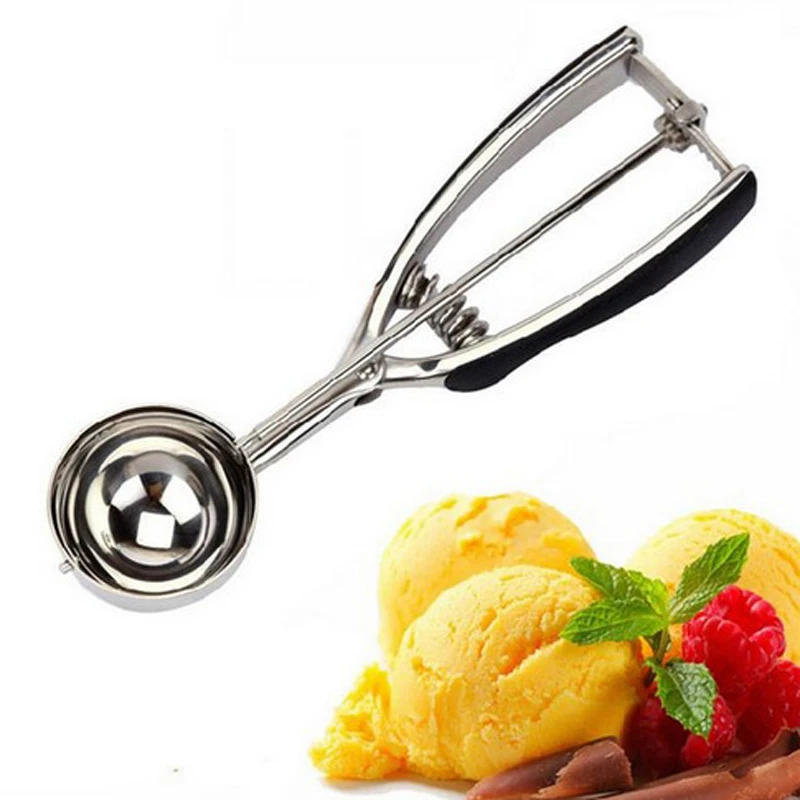 5cm Stainless Steel Ice Cream Scoop Mash Potato Watermelon Ball Scoop Ice Cream Mold Home Kitchen Accessories Gadgets