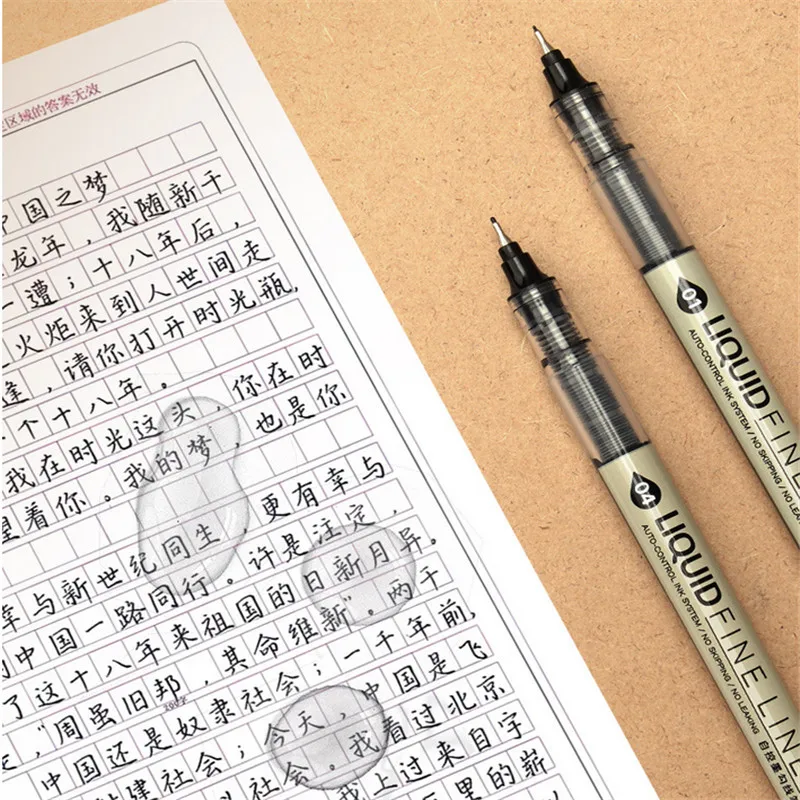 New Big Capacity Waterproof Ink Art Markers Brush Pen Sketch Drawing comics Pigment Line Pens Office School Stationery Supplies 5