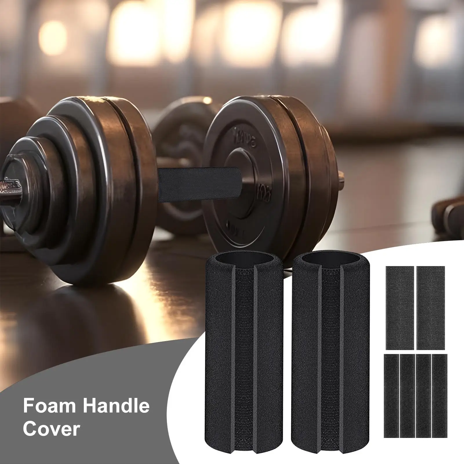 2PCS Foam Handlebar Grips Foam Bike Grips Cushions Grippers Handlebar Wrap Buffer Cover Ergonomic Comfortable Replacement