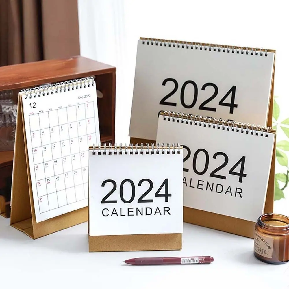 

Coil Standing Calendar Desk Calendar Agenda Organizer Daily Planner Desk Stationery Supplies Weekly Schedule Paper 2024 Calendar