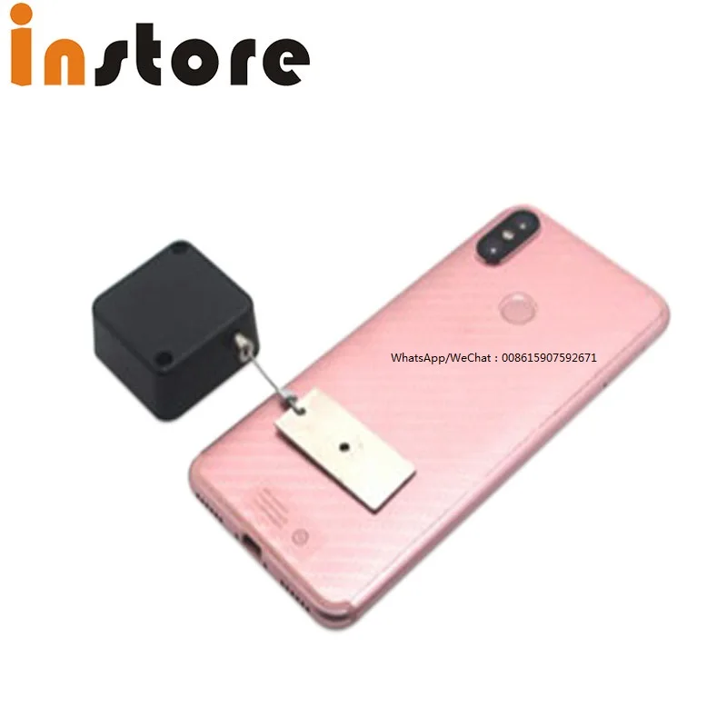 50 Pieces Hot Sale High Quality And 1.5 Meter Anti-Theft Retractable Display Pull Box Recoiler For Glasses,Jewelry,Mobile Phone
