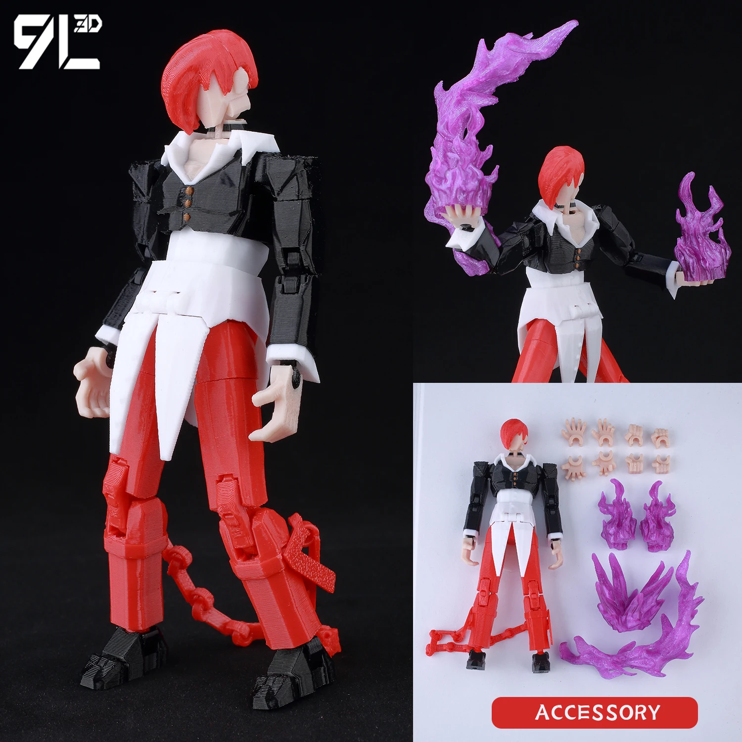 Iori様。専用 WB-KF100] The King Of Fighters Iori Yagami Deluxe 1/6 Figure