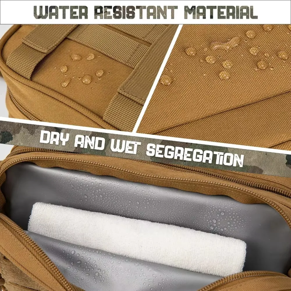 Enhanced Tactical Toiletry Bag - Versatile Travel Hygiene and Shaving Organizer