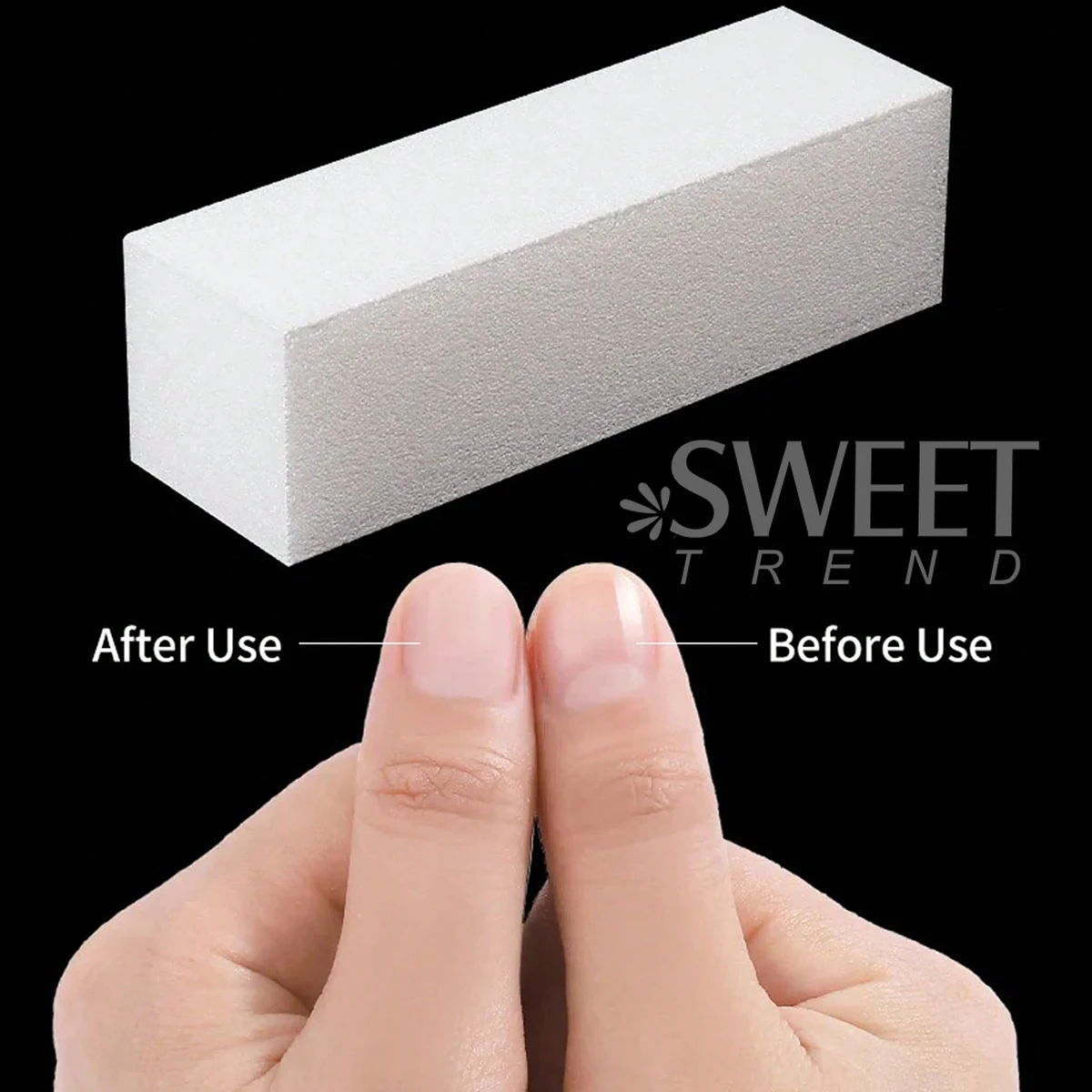 10pcs White Nail Buffers Sanding Block Pedicure Files Grit Professional Manicure Nail Art Tips Tools Polisher Sponges Supplies